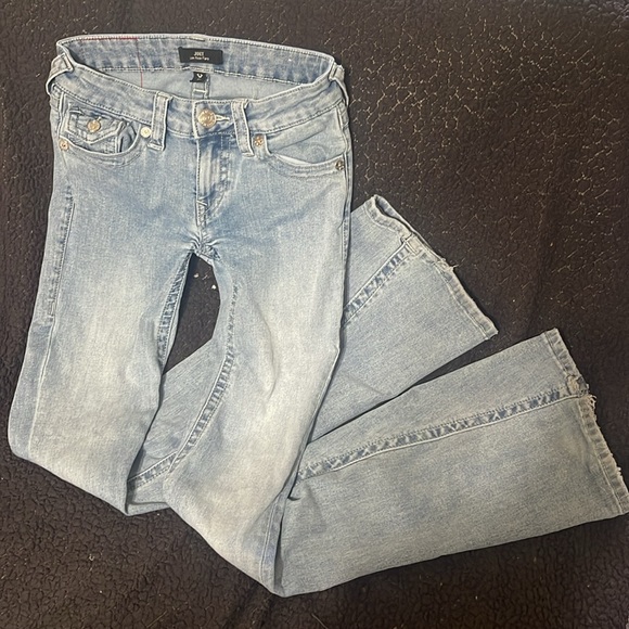 True Religion Joey Low Rise Flare Jeans Size 24 - Picture 5 of 8